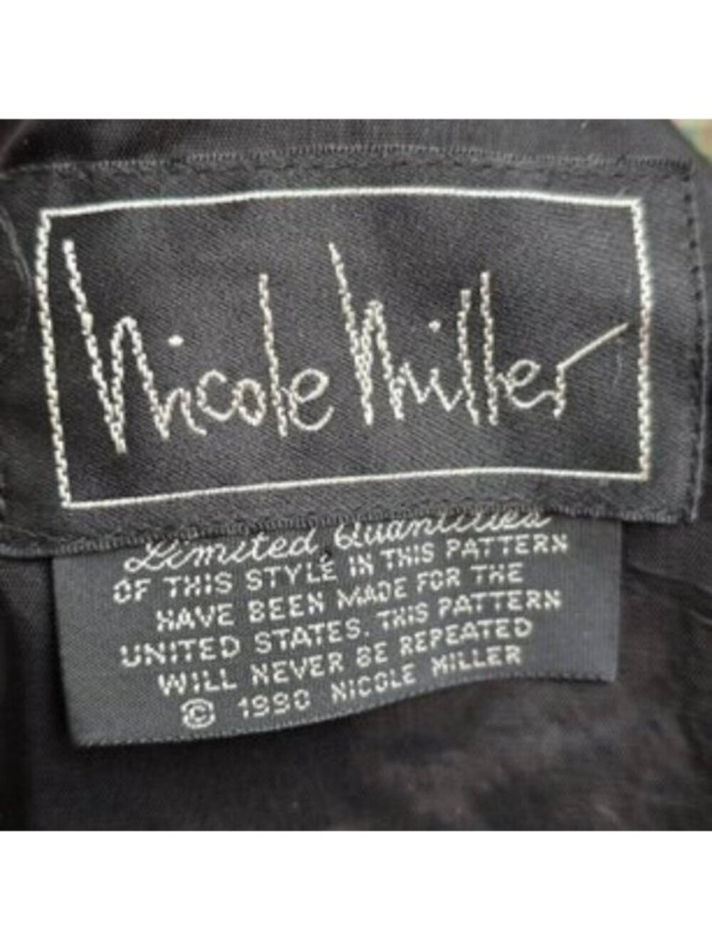 Vintage 1990 Nicole Miller Collectors Bomber Jacket Size L - Picture 8 of 16